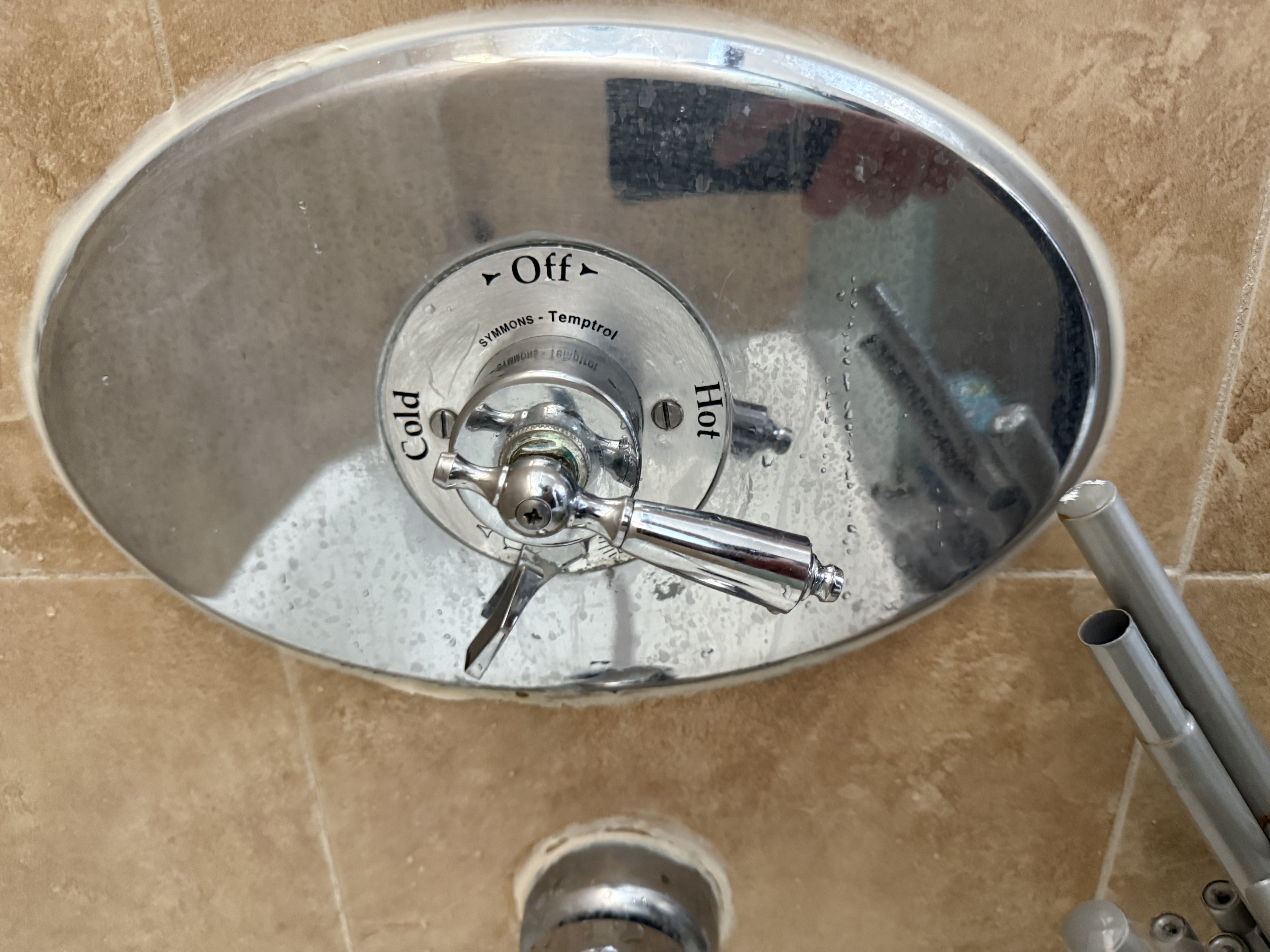 Shower valve plumbing repair in Valencia, CA